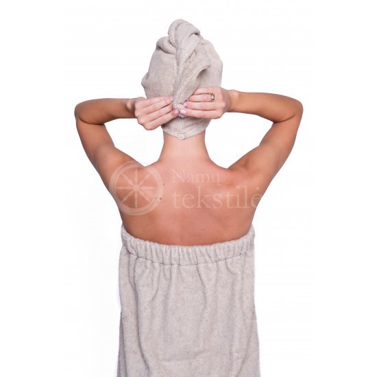 Cotton hair towel ,,Peach"
